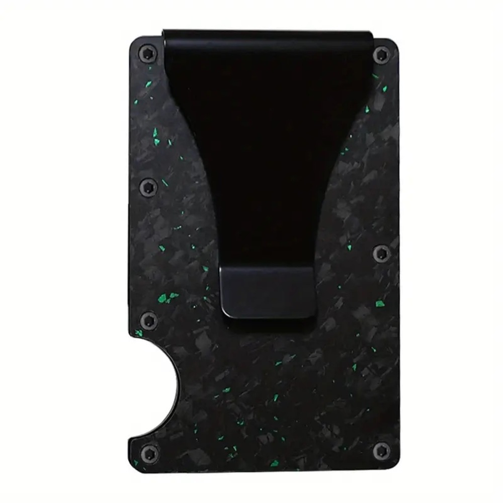 Forged Carbon Aluminum Alloy RFID Blocking Minimalist Wallet
